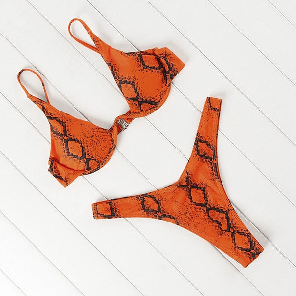 OMKAGI Brand Brazilian Bikini 2019 Swimsuit Swimwear Women Sexy Push Up Swimming Bathing Suit Beachwear Underwire Bikinis Set
