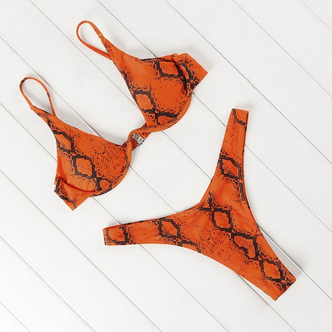 OMKAGI Brand Brazilian Bikini 2019 Swimsuit Swimwear Women Sexy Push Up Swimming Bathing Suit Beachwear Underwire Bikinis Set