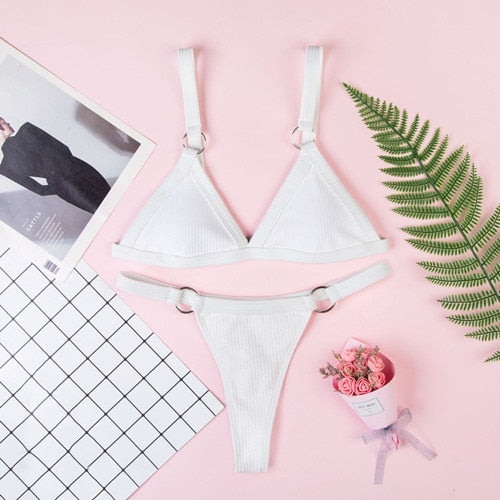 Micro Bikini 2019 Swimwear Women Bikini colaless Swimsuit Sexy Thong Bikinis Set Bathing Suit Beachwear mini bikini femme